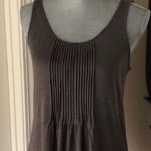 Eileen Fisher Pleated Front Tank, Silk and Cotton